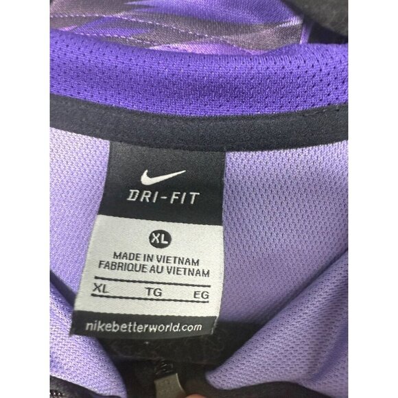 Nike Dri-Fit Kevin Durant Stiped Puple Full Zip Youth XL Hoodie - EUC - Picture 5 of 10